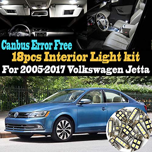 Pack 18 luces LED interiores Canbus blanco 6000K VW Jetta miniatura 1