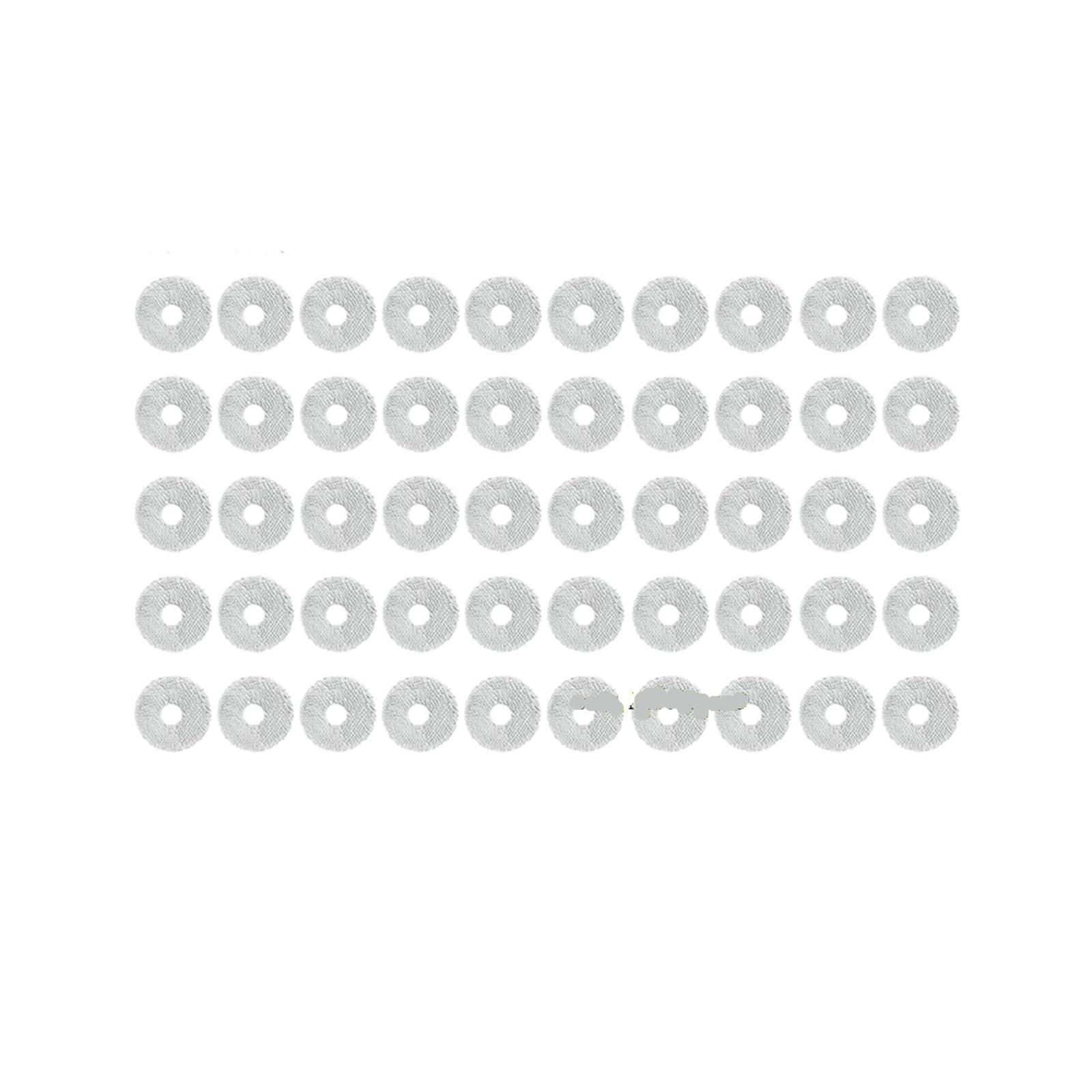 VIXWDRUTY Compatible For Xiaomi，Robot Vacuum S10+ S20+ X10+ X20 Plus B101CN，Compatible For Dreame，L10S Ultra L10S Pro L10 Prime S10 Pro Mop Cloth(50pcs)