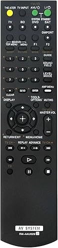 RM-AAU029 Reemplazo remoto para Sony Home Theater HT-CT100 SA-WCT100 SS-MCT100 HTCT100 SAWCT100 SSMCT100 SSMCT100