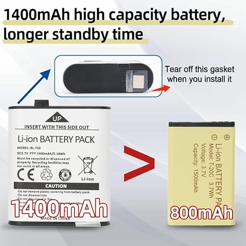 Miniatura 2 de Walkie Talkies de largo alcance para adultos, Walkie Talkie recargable Baofeng F22 FRS Radio Waki Taki Familia Walkie-Talkie con batería de 1400 mAh