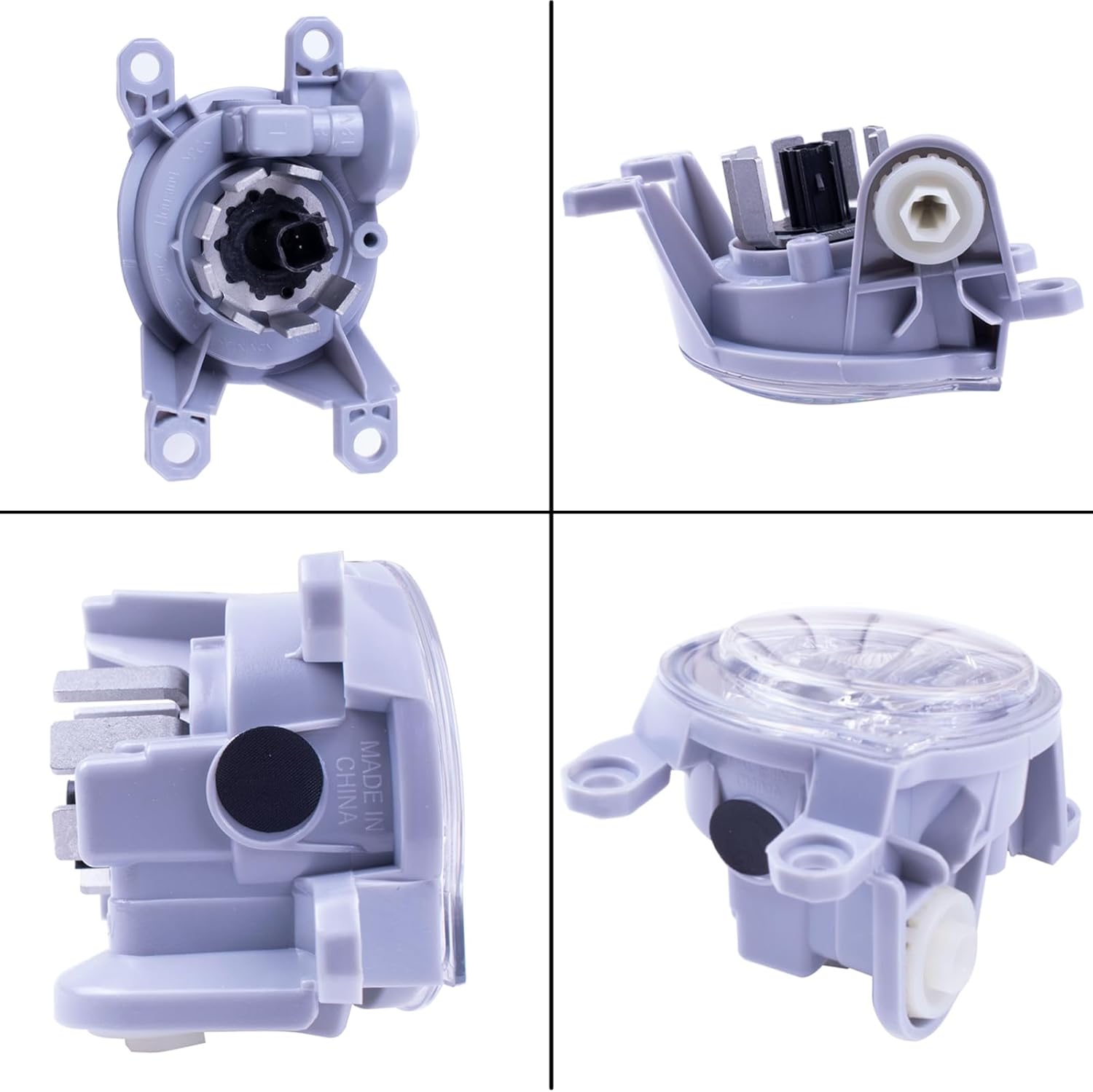 One Set Fog Light Lamps + Covers + Switch + Brackets + Wiring Compatible With Toyota RAV4 2019-2024 Replaces TO1038223 TO1039223 TO1038225 TO1039225 TO2593142 TO2592142 (LED), BLACK