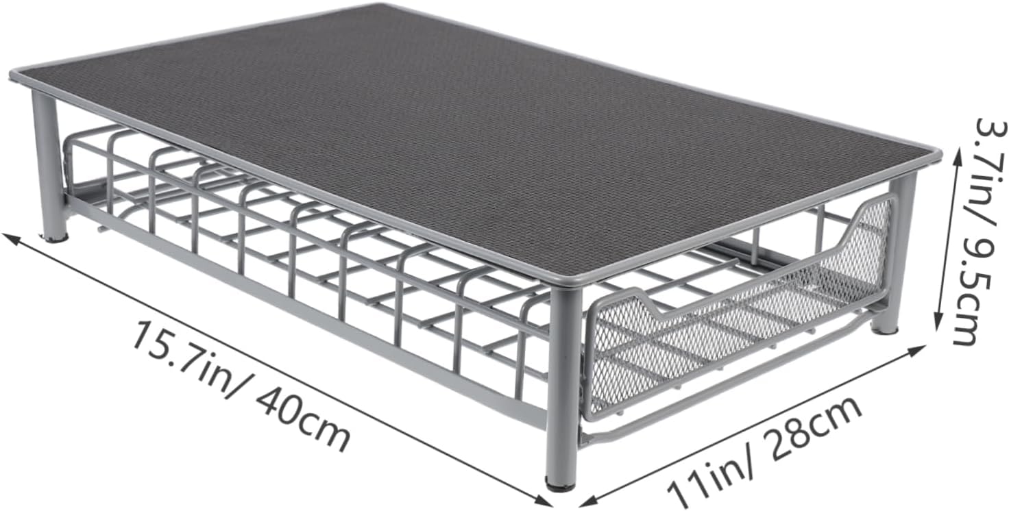 Amosfun 1Pc Type Coffee Capsule Holder Rack Large Capacity Coffee Pod Organizer with Noise Reduction Space-saving Design for Home Office and Cafe Countertop Storage