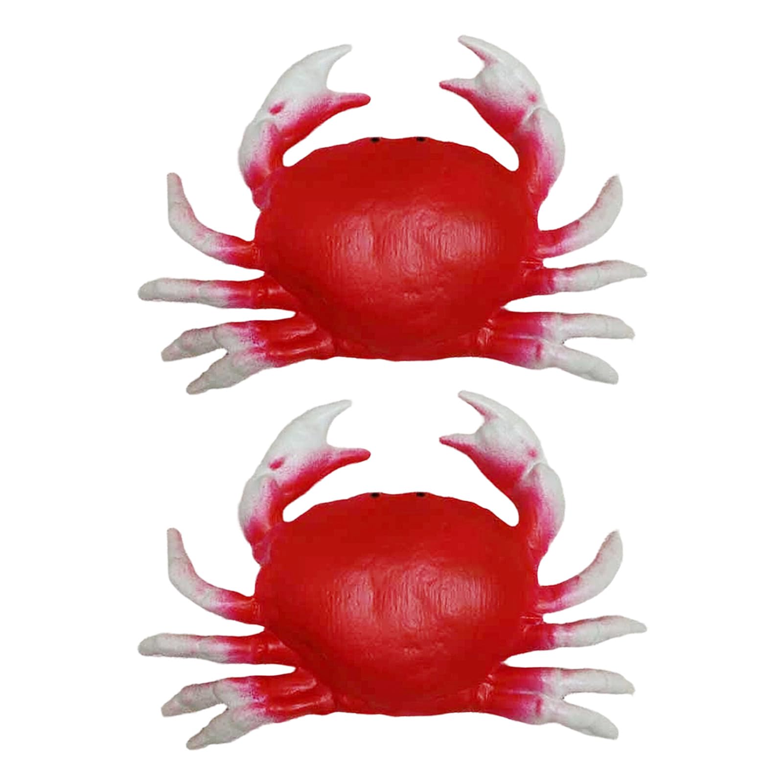 Nvoqilin 2 Pieces Bright Abs Crabs Sculpture Display Decors Designed For Tabletop Arrangements And Seasonal Celebration Abs Crabs Figurine