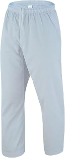 TRUESAGA - Solid Color Regular Karate Pants 8 Oz Cotton-Poly Light Weight Unisex