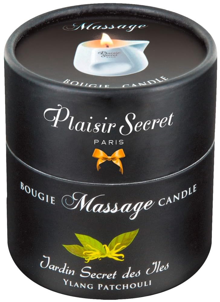 Plaisirs Secrets Bougie de Massage Gourmande Parfum Ylang Patchouli 80 ml