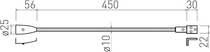 SOTECH 2 stuks SOTECH LED leeslamp Uriel, chroom mat met schakelaar op het hoofd, 12V / 1W / warm wit - 3000K / 90 lm / IP20 photo 2