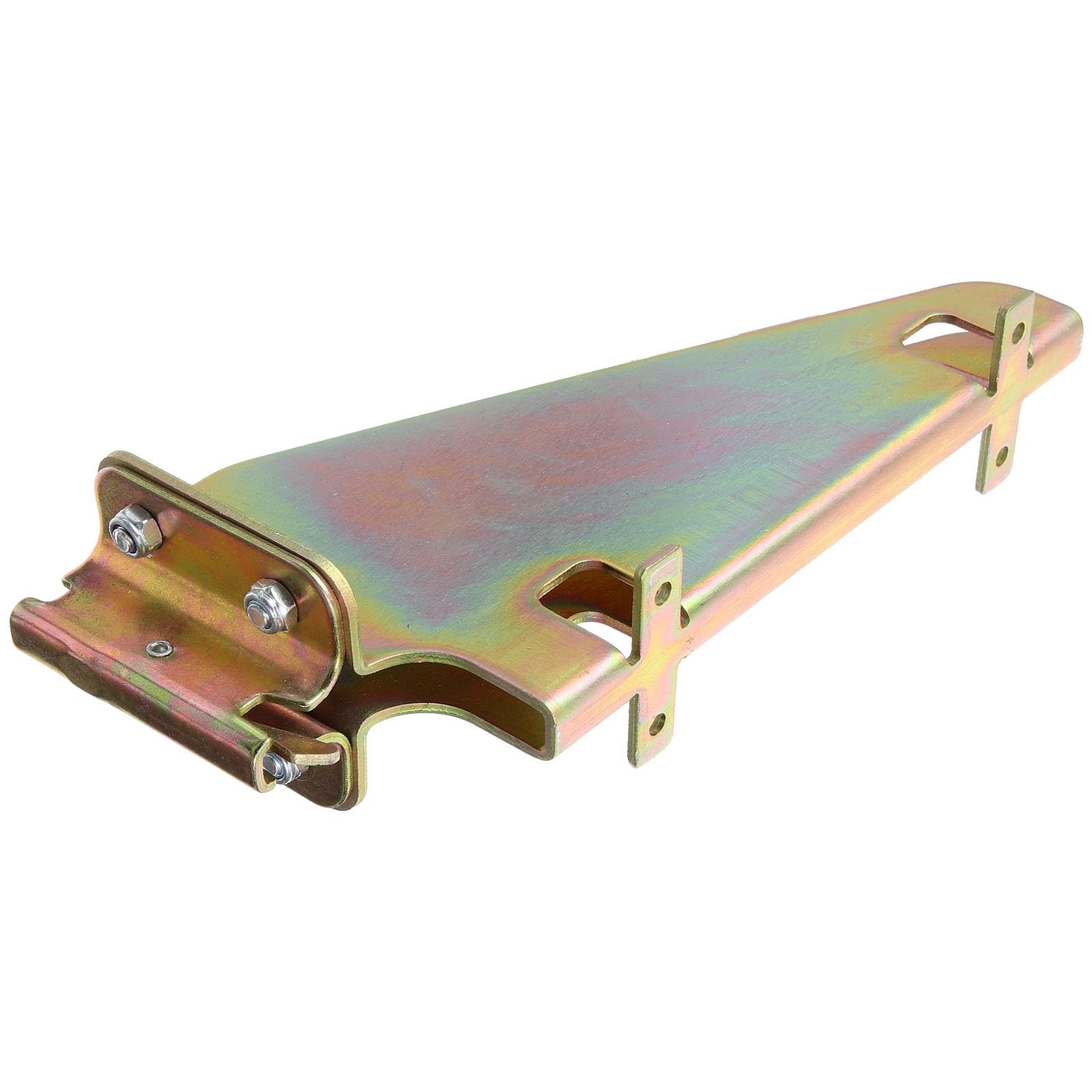 Support d'étagère Rail E en acier galvanisé de 24x10.5x5.5 cm pour rangement