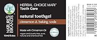 Vista 5 de Natural Toothgel by Herbal Choice Mari (Ginger, 0.5 Fl Oz Glass Bottle) - Made with Organic Ingredients - No Toxic Synthetic Chemicals