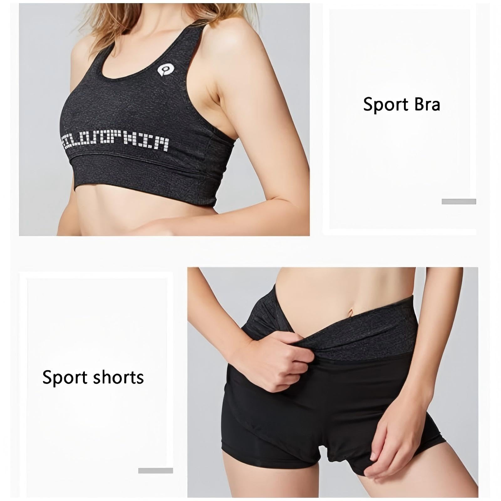 Tuta da donna Set Sportswear 5 pezzi Costumi sportivi palestra yoga atletica fitness jogging tuta sportiva