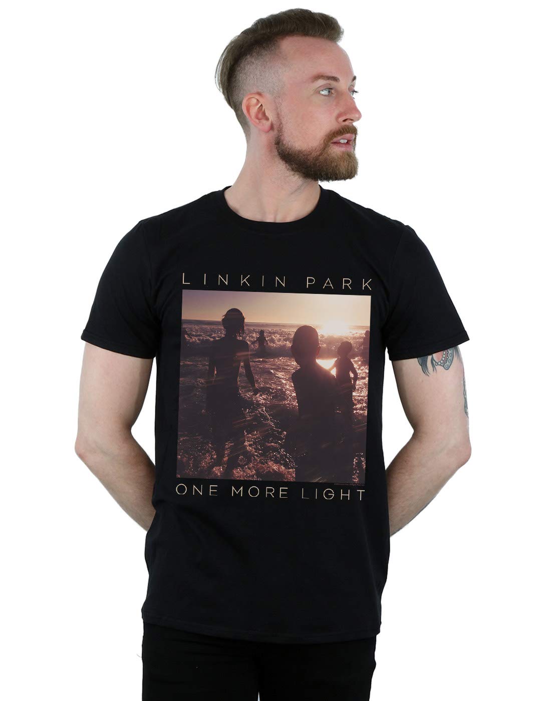 Absolute Cult Men's Black Linkin Park One More Light T-Shirt XXXXX-Large