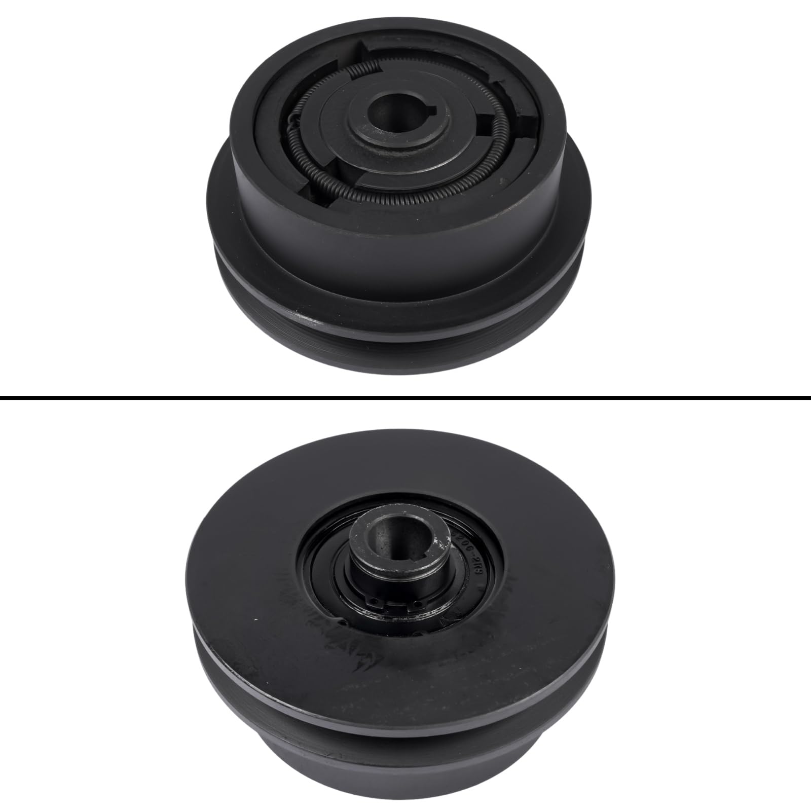 Embrague centrífugo de 12.7 cm, polea única de 1/5.1 cm, correa trapezoidal de 3/10.2 cm, repuesto para compactadores de placa Wacker VP1340 VP1350 VP1750, ejes de motor Honda GX160 o GX200. Mixizap