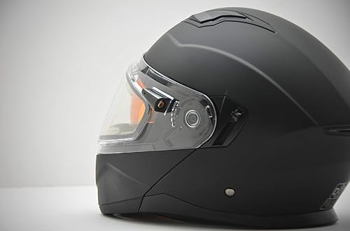 Miniatura 6 de Vega Helmets Caldera Electric Snow 2 - Casco modular para motos de nieve, negro mate, XL
