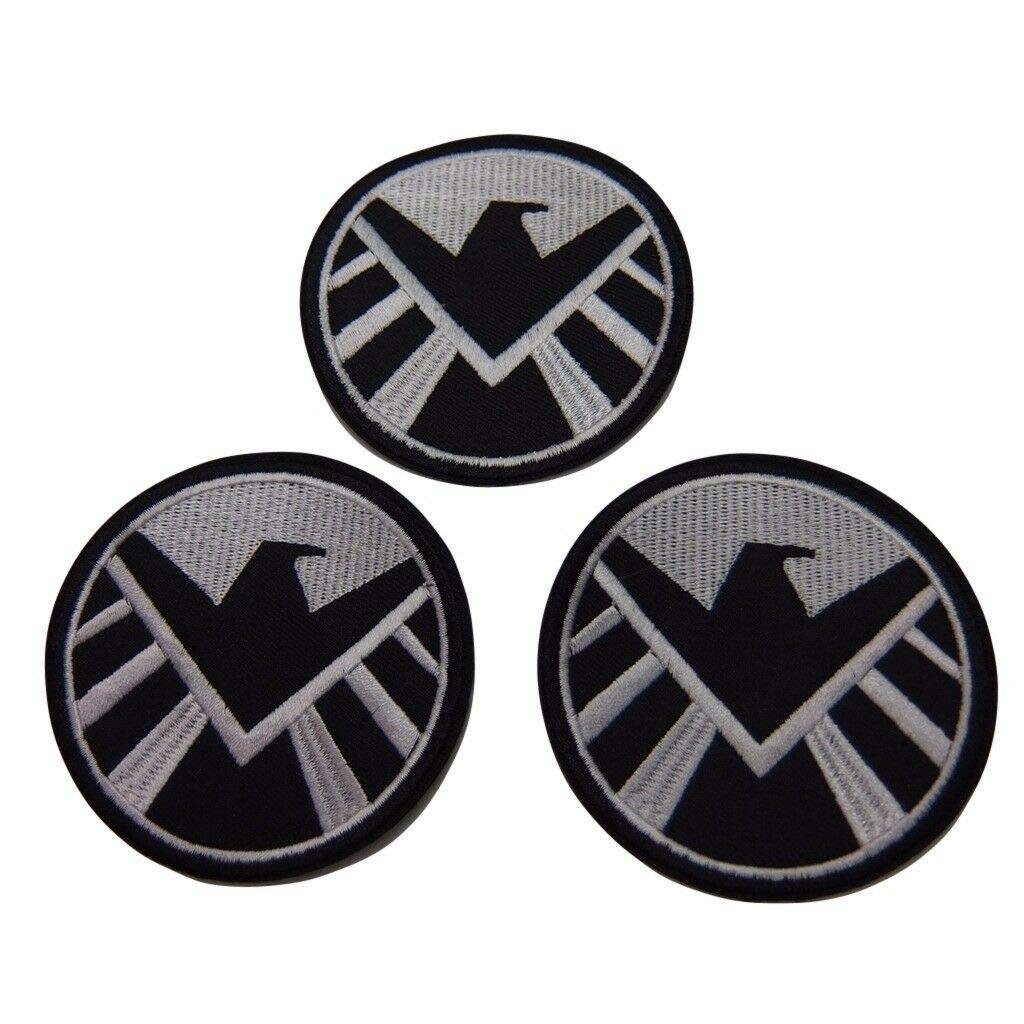 Agents of S.H.I.E.L.D. Black Hawk Embroidered Patch Set of 3