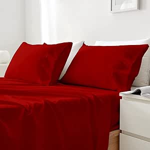 Amazon.com: SLEEPNEST Long King Size Sheets Set 4 PC Hotel Luxury King