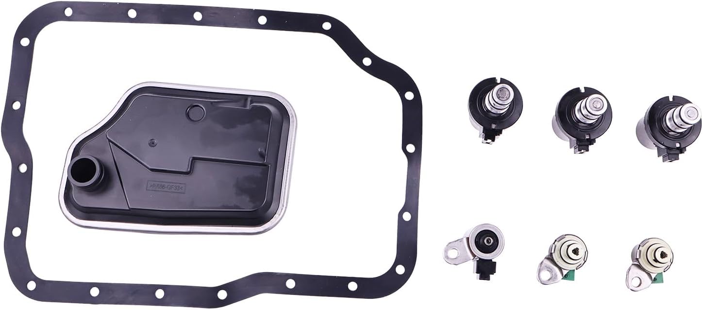 Transmission Shift Solenoid Filter Service Kit 4F27E Compatible with Ford Focus Transit Connect Compatible with Mazda Protege