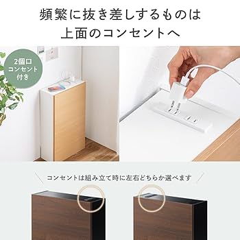 NATURE SUPPLIES｜木製ケーブル収納ボックス ホワイト　2個セット Amazon.com: NATURE SUPPLIES Set of 2, Wood Cable Management