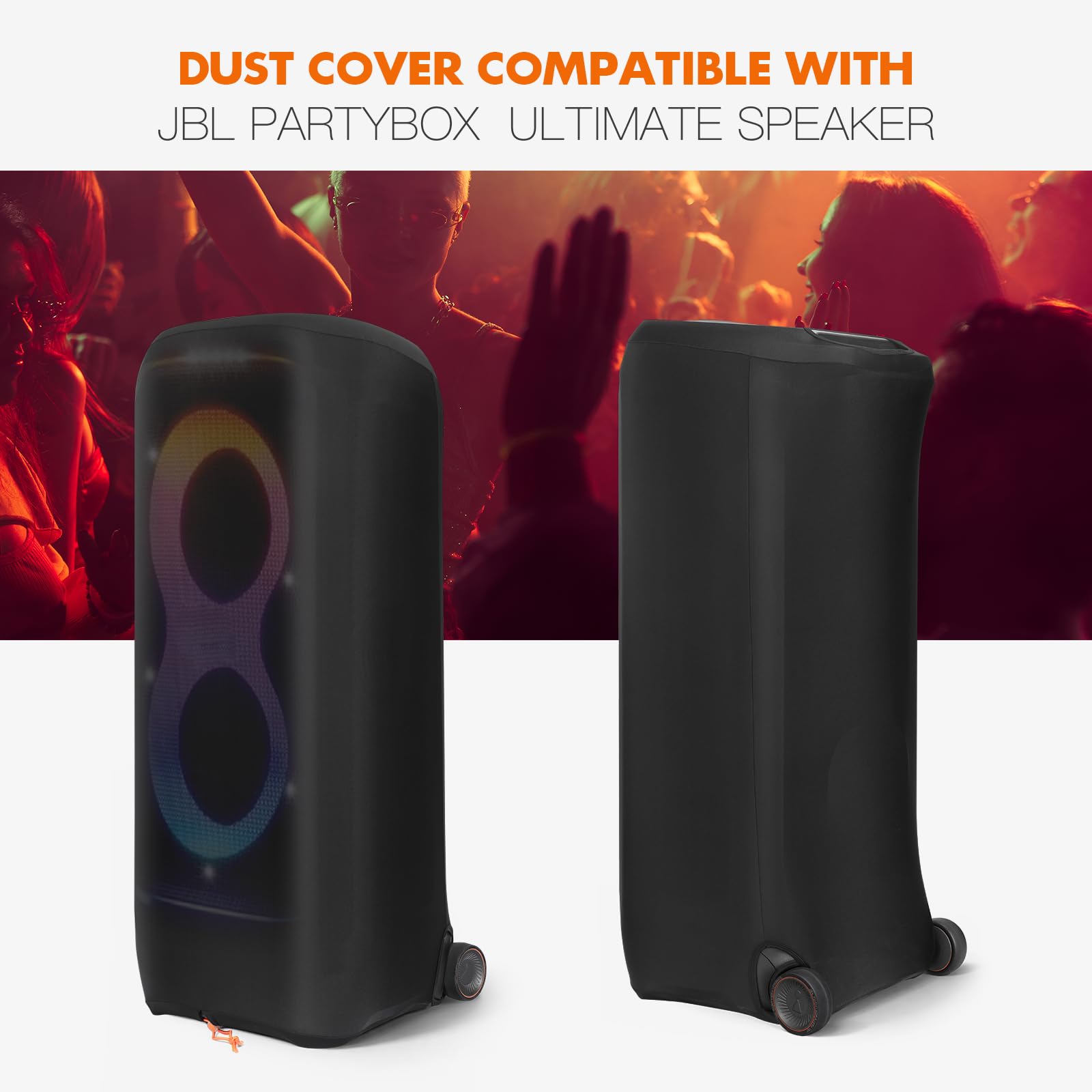 Schutzhülle für JBL PartyBox Ultimate Lautsprecher, Staubschutz Tasche Hülle mit Elastischem Band Drawstring Slip Sleeve (for JBL partybox Ultimate)