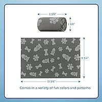 Vista 21 de Best Pet Supplies - Bolsas para limpieza de excremento de perro, rollo de repuesto, uso en exteriores, a prueba de fugas y desgarros, plástico