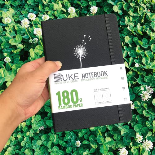Carnet de notes à pois BUKE 180g papier bambou 160p BKC-12 - 4