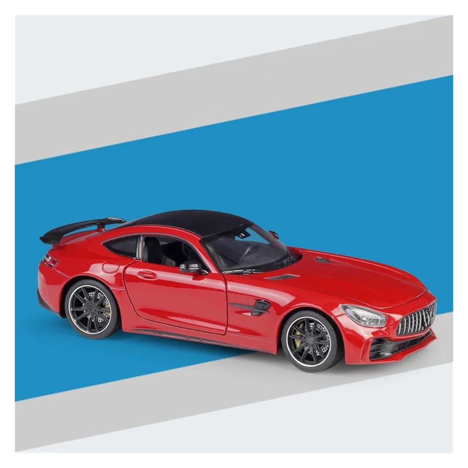 AUDSNI Die-Cast Diecast Car Model 1:24 For Benz For AMG For GT R Car Metal Diecasts Alloy Model(Red)