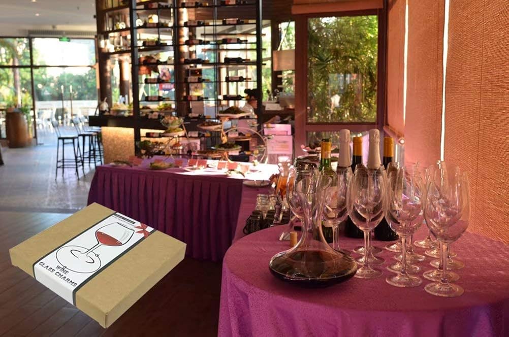 Bеѕt Dеаl Chеар 🛒 16 Pieces Wine Glass Charms Markers Tags Identification,Wine Charms for Stem Glasses,Wine Bachelorette Tasting Party Favors Decorations Uр Tо 40% оƒƒ 16 Pieces Wine Glass Charms Markers Tags Identification,Wine Charms for Stem Glasses,Wine Bachelorette Tasting Party Favors Decorations