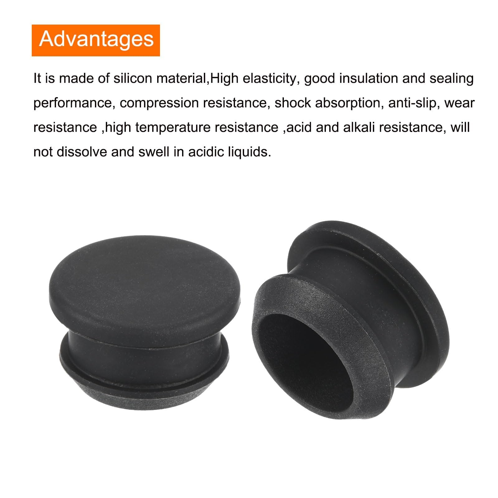 TA-VIGOR 6Pcs Silicone Snap in Locking Hole Plugs, 18mm Diameter Hole Stoppers - Image 4