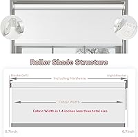 Vista 19 de Persianas enrollables opacas para ventanas y dormitorios, oscurecimiento de la habitación, impermeables, con aislamiento térmico, para ventana