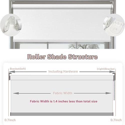 Miniatura 19 de Persianas enrollables opacas para ventanas y dormitorios, oscurecimiento de la habitación, impermeables, con aislamiento térmico, para ventana