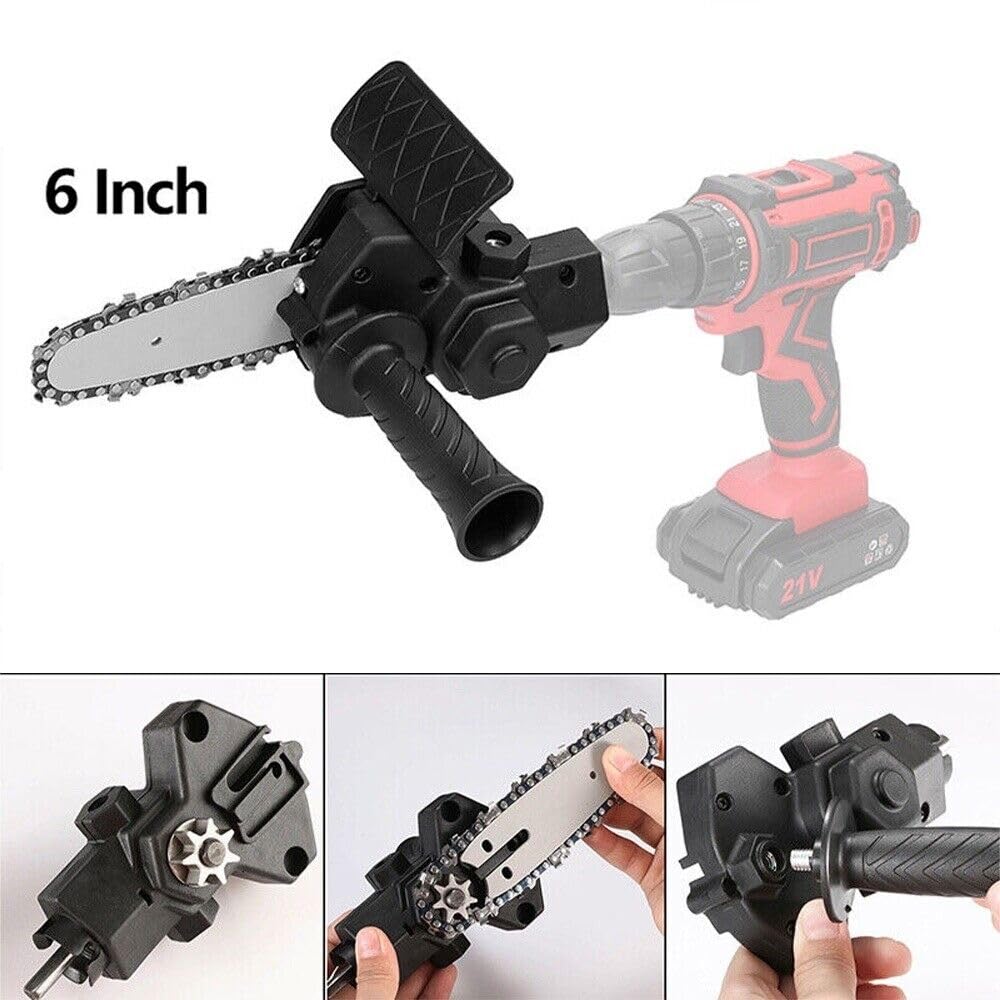 Mini Chainsaw Attachment for Drill - DIY Chainsaw -9