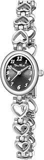 Diaofendi Petite Gold Watches for Women Vintage Bracelet Wrist Watch Luxury Ladies Oval,Fashion Dress Quartz Watch with Tools Include,Waterproof