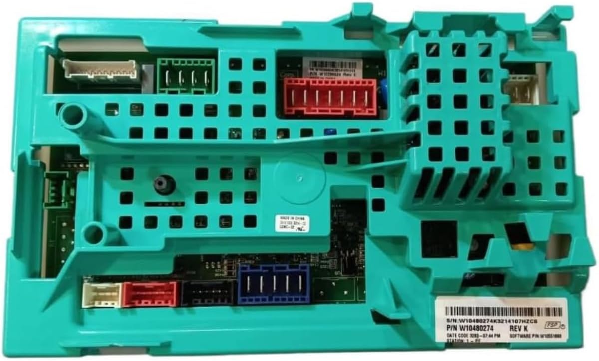 Washer Main Control Board W10480274 (AP5629540) Replaces 2312662, PS3653307, W10406139, W10422816, W10445386 Compatible with Maytag MVWC400XW2, MVWC400XW3, MVWC400XW4, MVWC450XW2, MVWC450XW3