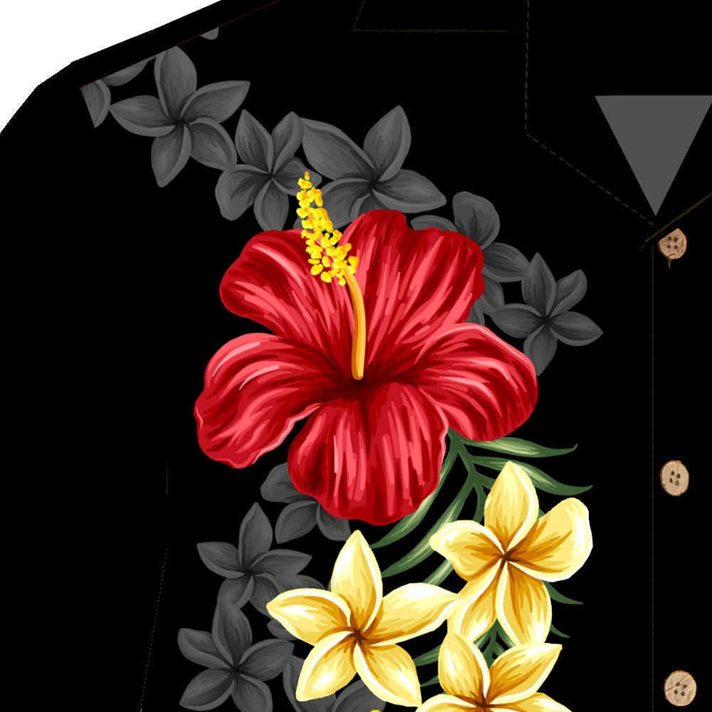 Hawaii Hemd Männer Baumwolle Größe S - 8XL Herren Hawaiihemd Kurzarm Frauen Blumen