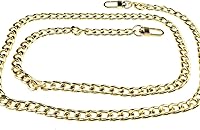 Vista 31 de HAHIYO Correa metálica de cadena para bolso de 43.3' de oro para bolso cruzado, bandolera y bolso de mano, cómoda y plana de 0.4' de ancho, extra