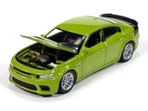 2023 R&sol;T Scat Pack Swinger Sublime Green Metallic Modern Muscle Series 1&sol;64 Diecast Model Car by Auto World 64452-AWSP181A