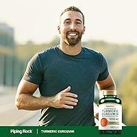 Vista 6 de Piping Rock Curcumina de cúrcuma con extracto de pimienta negra 180 cápsulas Suplemento complejo de hierbas Sin OMG, sin gluten