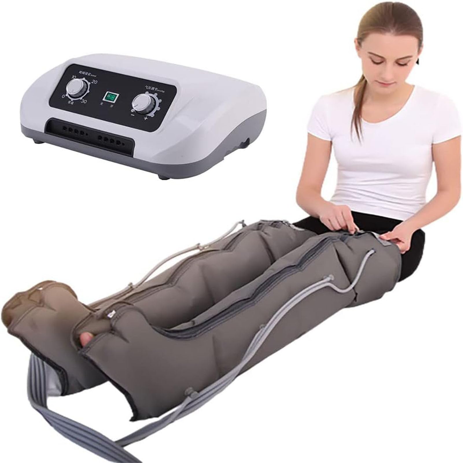 Masseur drainage lymphatique contre les jambes lourdes compression 6 cavités
