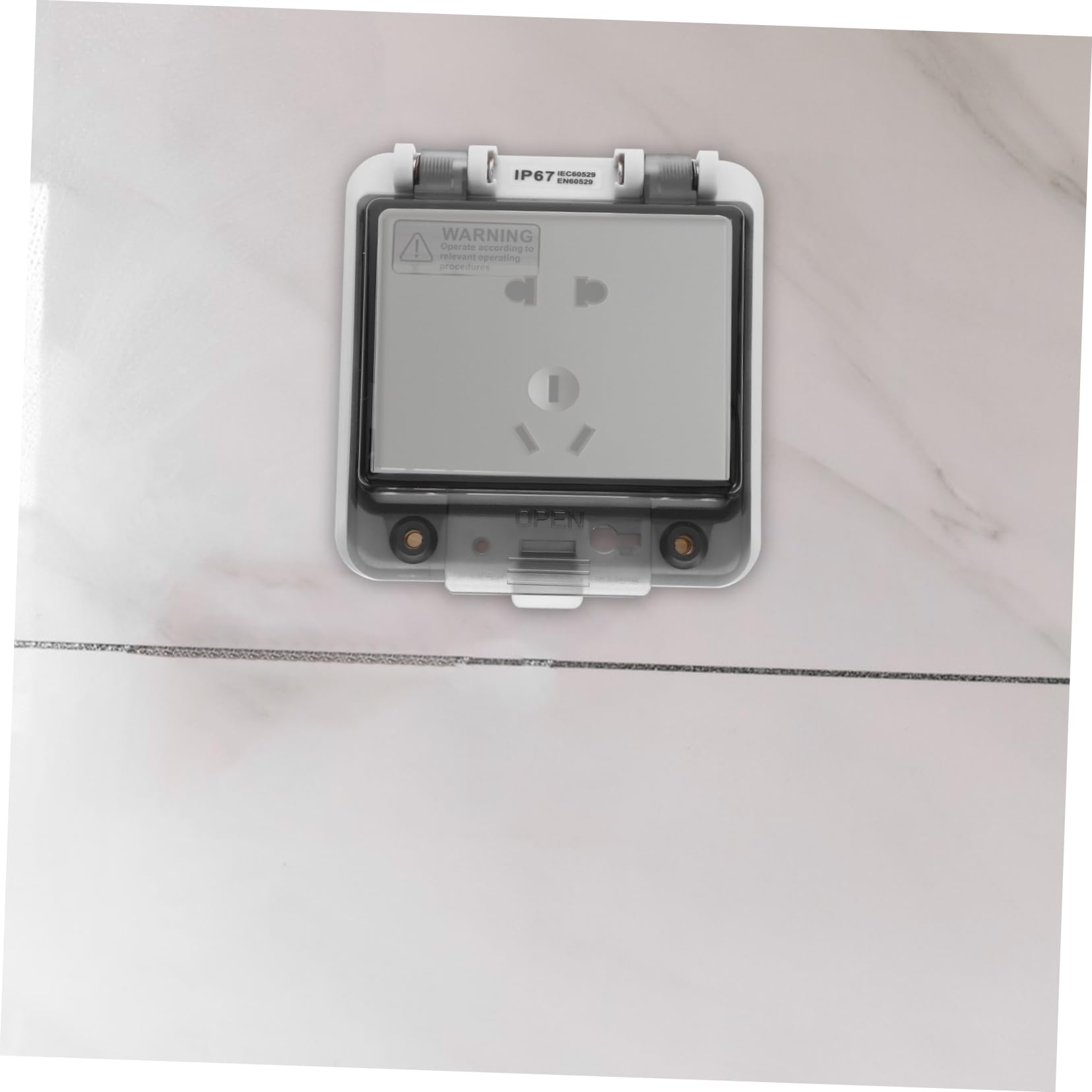 SOLUSTRE 4piezas Caja Protectora De Distribución Eléctrica Ventana Visual Para Interruptores De Circuitos Material Pc Resistente Al