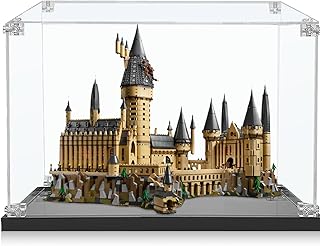 Sungvoolレゴハリー・ポッター ホグワーツ城71043専用アクリルディスプレイボックス, 防塵設計, UVカット機能付き, 自立型ブラックベース収納ケース ,強化構造でモデルを守る , サイズ:75cm*50cm*65cm(ディスプレイボックスのみ)