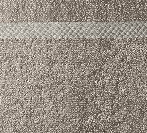 Amazon Basics Quick-Dry Towels 100% Cotton - 8-Piece Set, Platinum #TOP2