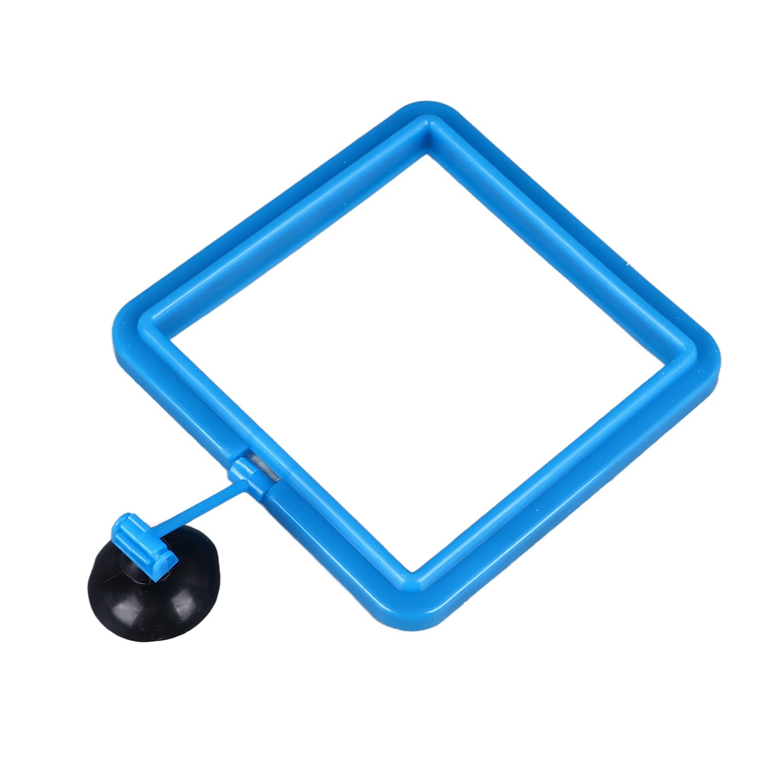 Gavigain Adjustable Fish Feeding Ring with Suction Cups, Controls Feeding Area, Prevents Food Waste, Ideal for Aquarium Feeding (Square)
