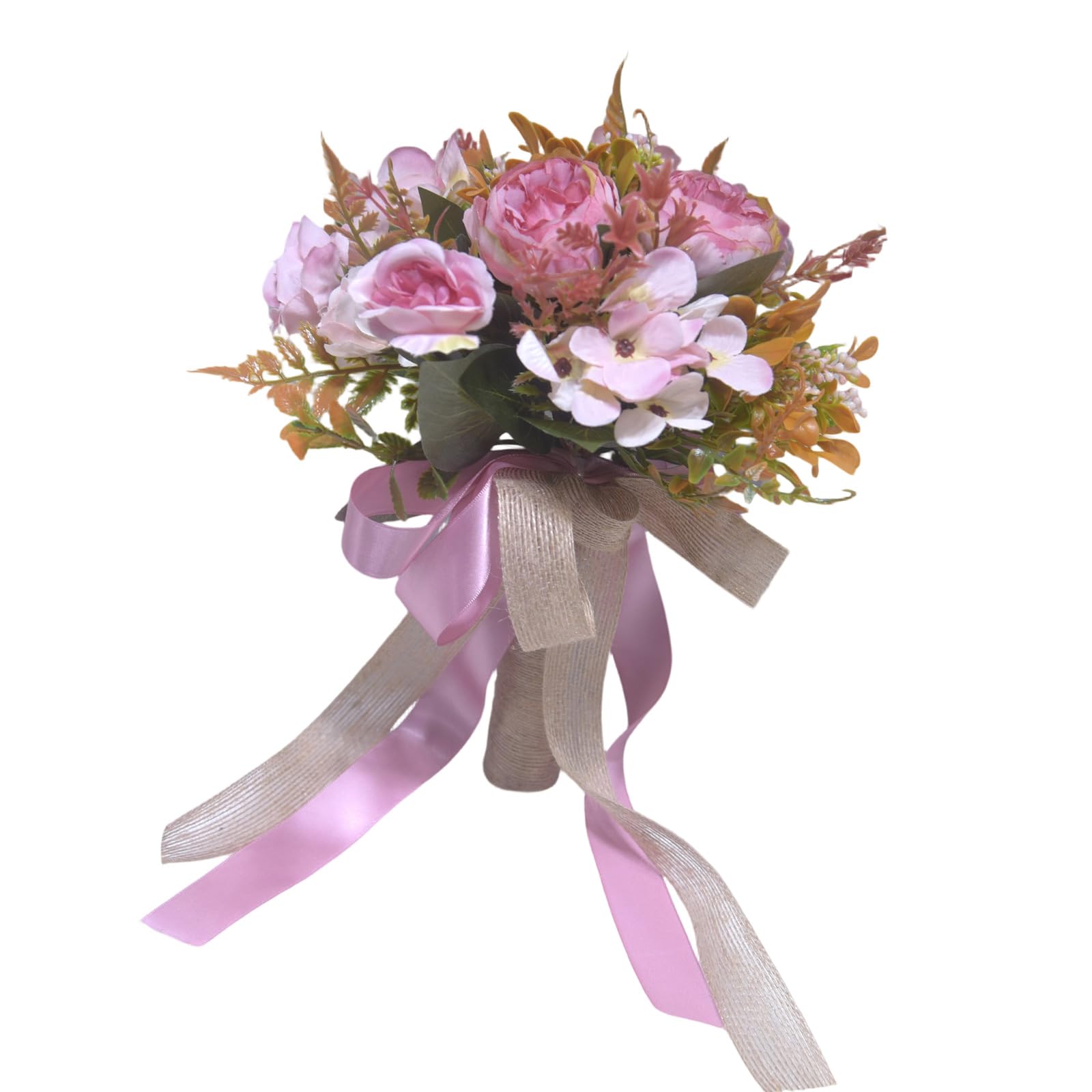 HDOYTXXM Artificial Flower Bride Bouquet Silk Flower Wedding Handheld for Indoor Outdoor Weddings Event Vow Exchanges Outdoor Ceremony