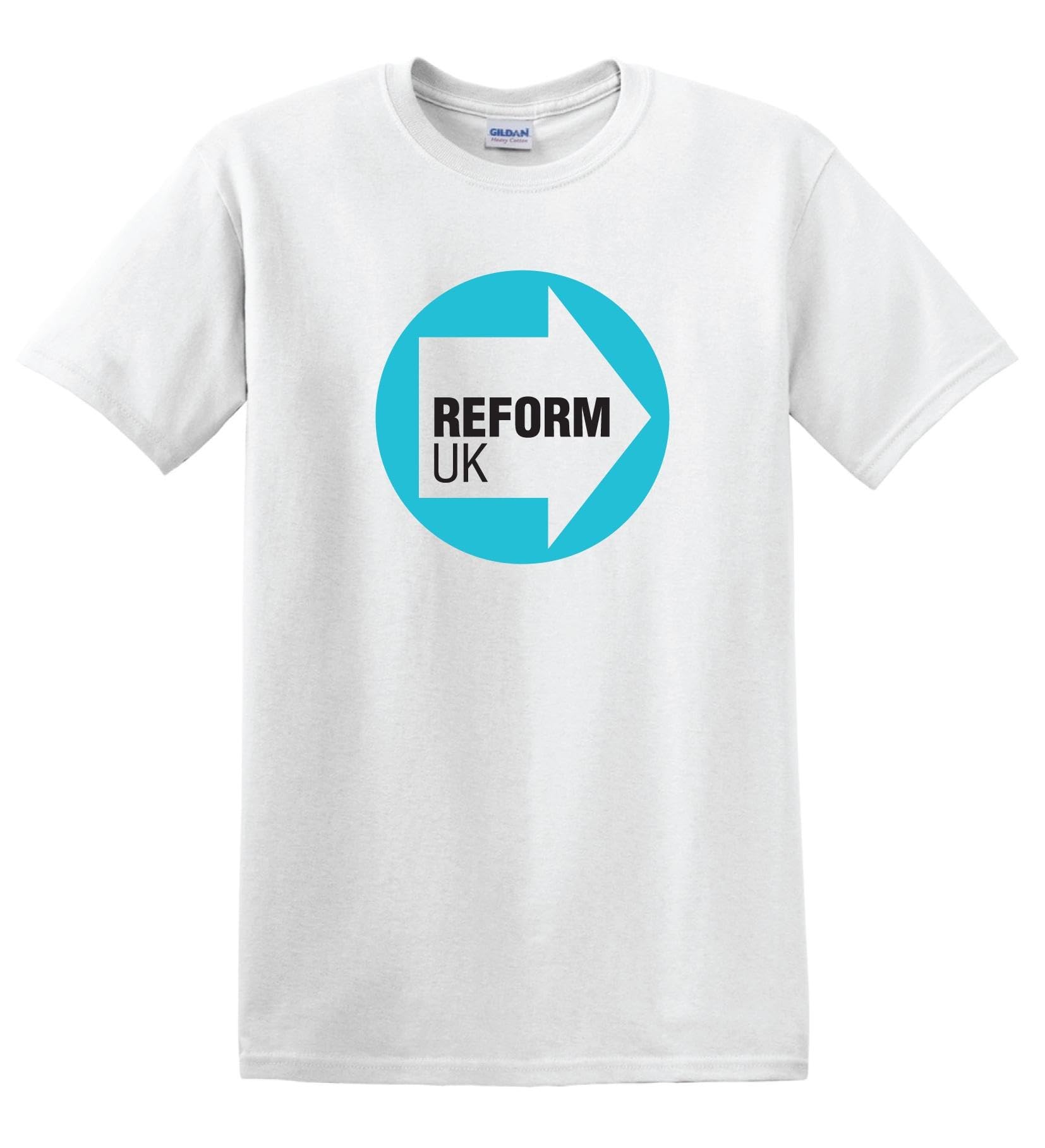 Revolutionary Tees Reform UK Let's Make Britain Great Again Political Farage TICE t-Shirt White