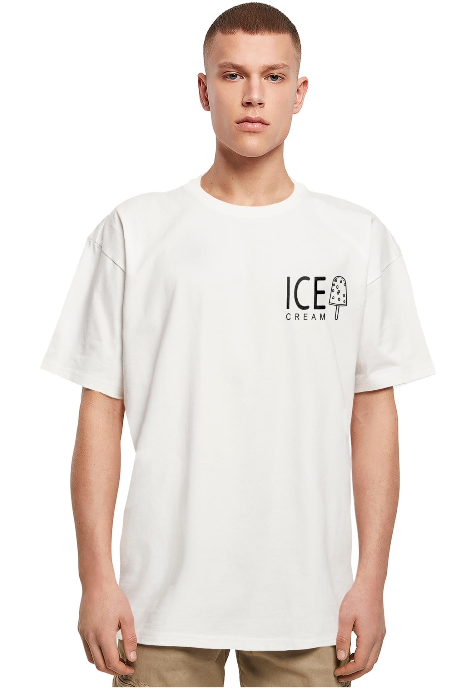 MERCHCODE Herren Mp0008548-ice Cream Oversized T-Shirt T-Shirt (1er Pack)