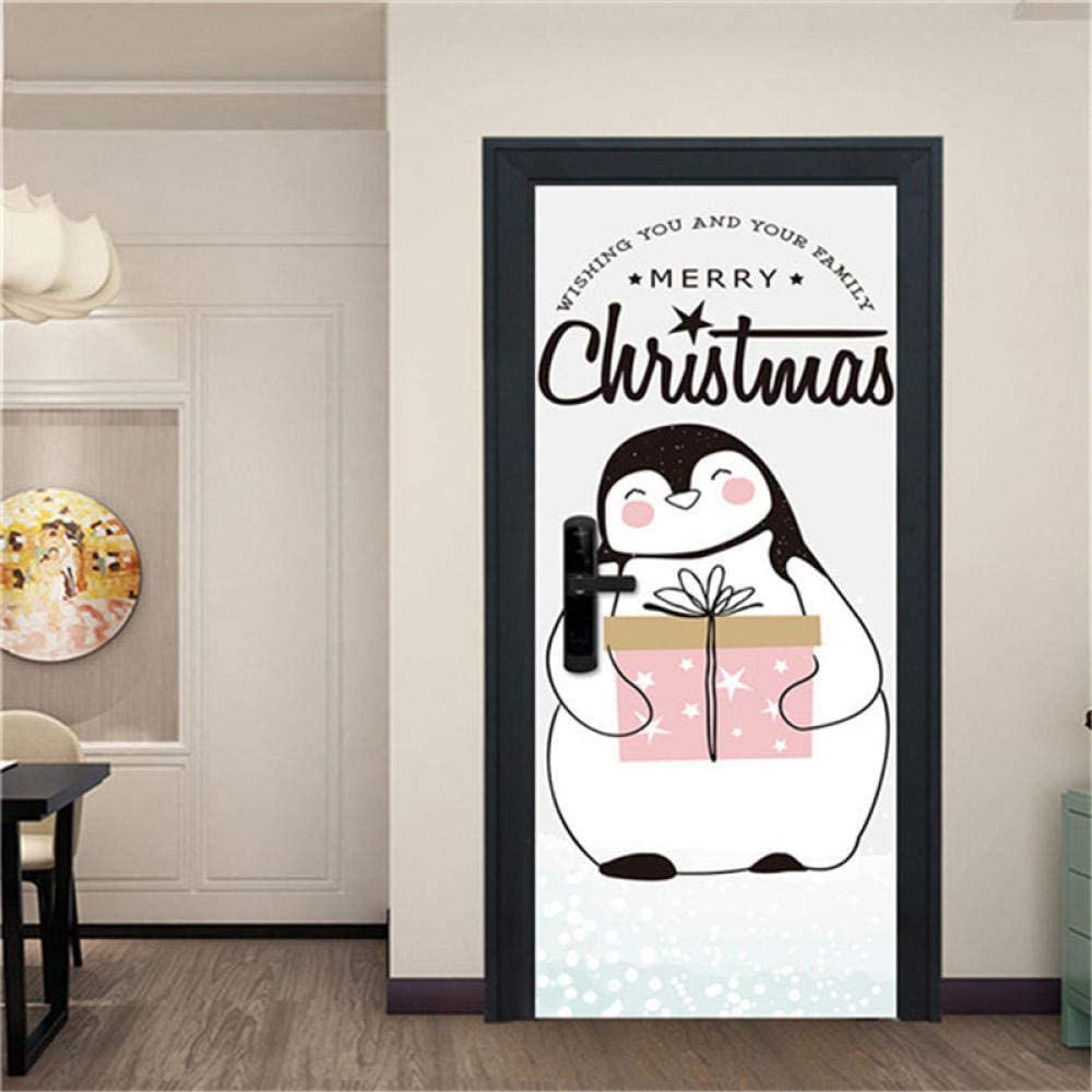 3D Mucca Animale Della Prateria Foto Per Porta Adesivo Per Porta Autoadesivo Poster Wallpaper Mural Art Wall Sticker 90 X 200 Cm Per La Decorazione