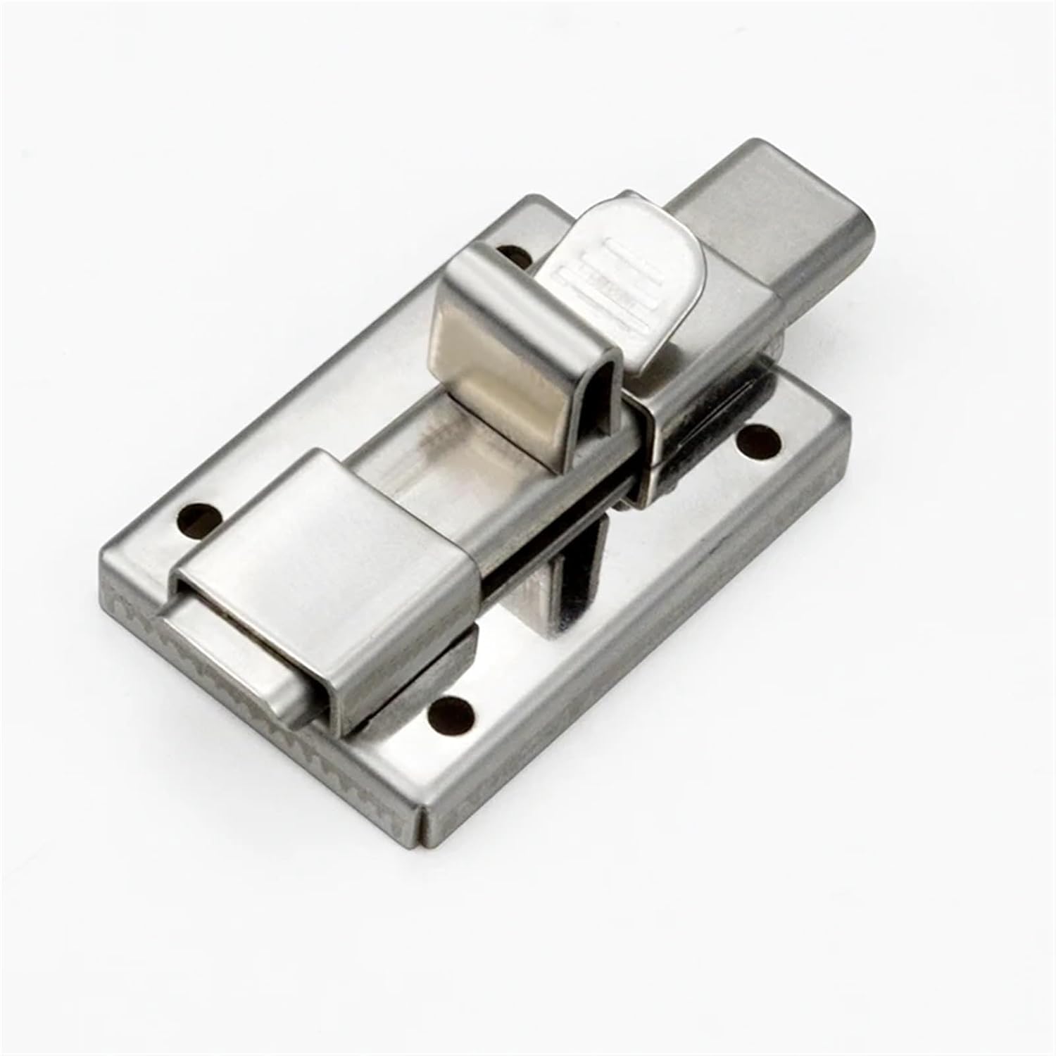 Stainless Steel Bolt Latch Door Bolt Partition Wood Door Bathroom Cabinet Bolt Latch Double Head Plug Square Door Pin 1Pcs