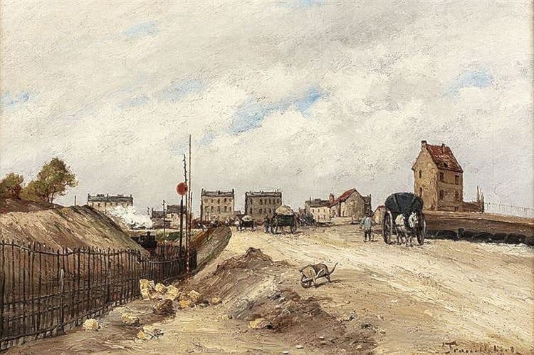 Affiche Paul Désiré Trouillebert le chemin de fer de la Ceinture de Charonne 60x90