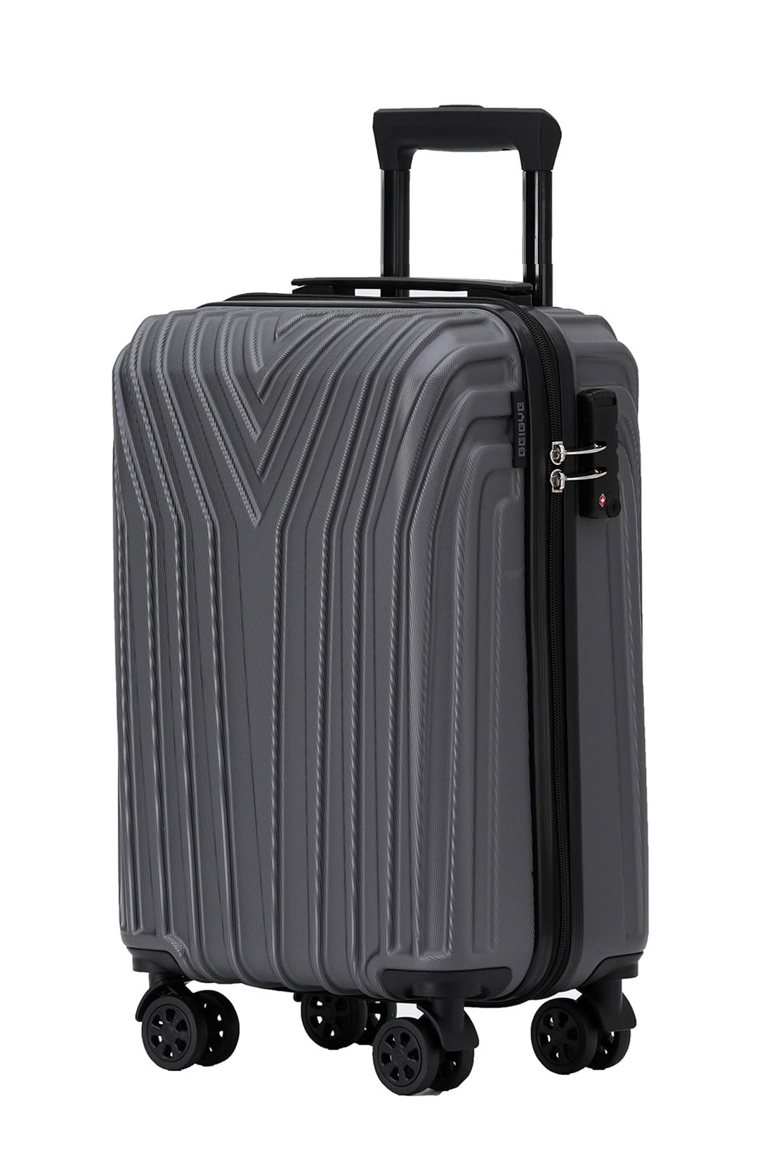 BEIBYE 3-teiliges Kofferset Hartschale, Reisekoffer mit TSA-Schloss, 4 Zwillingsrollen und Teleskopgriff, Erweiterbar bei Größe XL und L (M ohne Erweiterung), Trolley Koffer Set