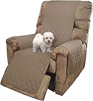 Vista 128 de U-NICE HOME Funda para sillón reclinable, reversible, con correas elásticas, resistente al agua, protege de perros y mascotas, sillón extragrande