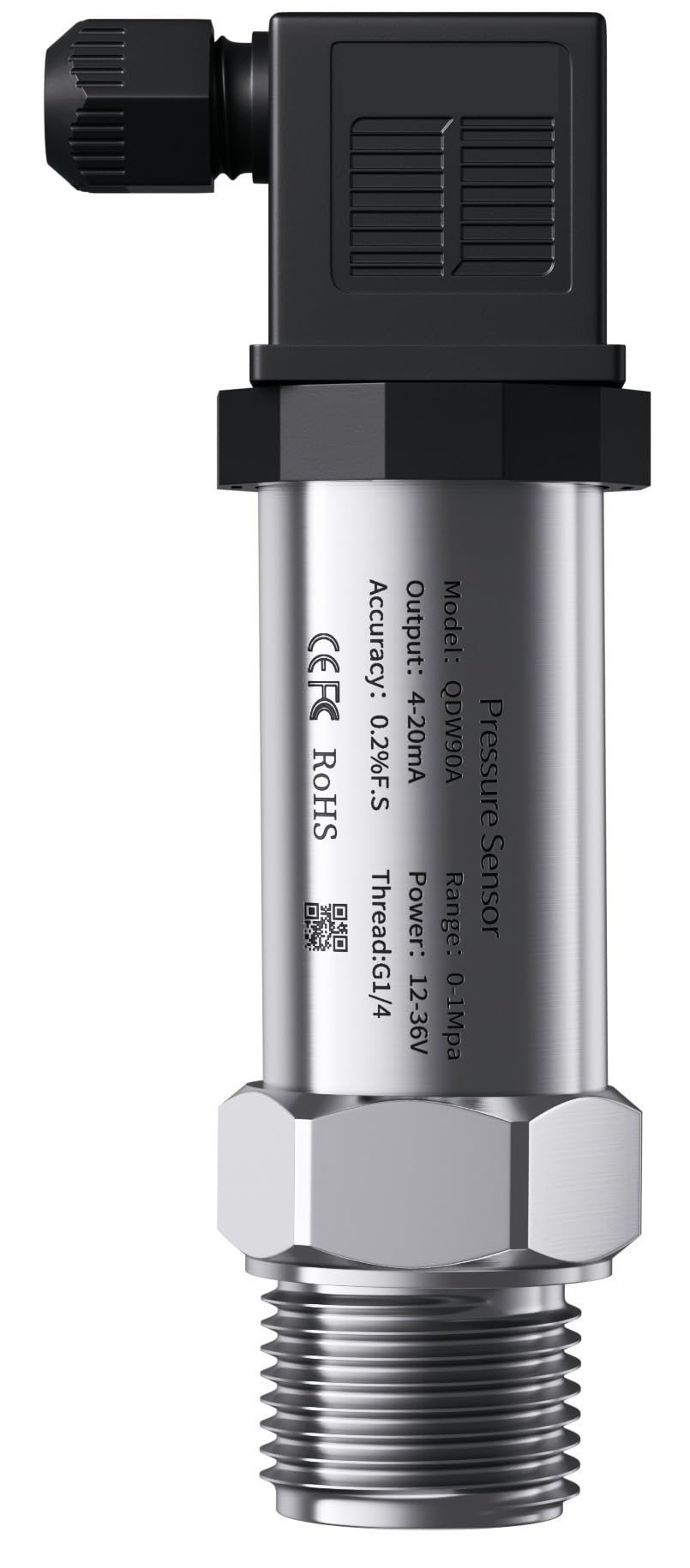 Transmisor de presión NPT1/4 4-20mA 0-3,3V 10V -1bar 10bar 0.1bar 400bar 20kpa Sensor
