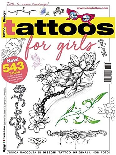 Amazon Co Jp Tattoos For Girls 女性向け ガールズ 下絵 タトゥーデザイン本 ファッション